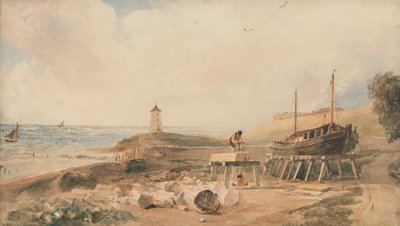 Shipbuilding on the Yorkshire Coast by Peter DeWint