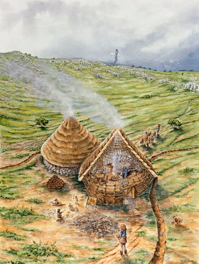 Brean Down, c3200-600 BC, c1990-2010 by Peter Dunn