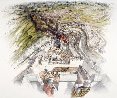 Dover Castle siege, 1216, c. 1990-2010 by Peter Dunn