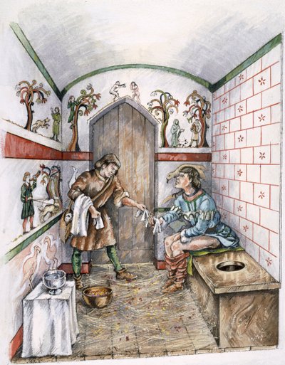 Medieval latrine by Peter Dunn
