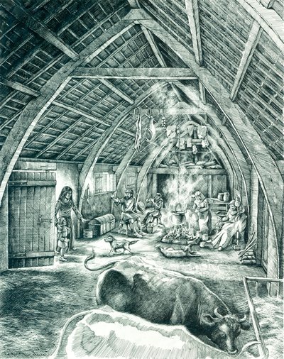 Medieval Peasant House by Peter Dunn