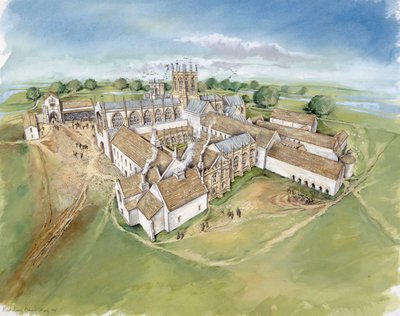 Muchelney Abbey by Peter Dunn