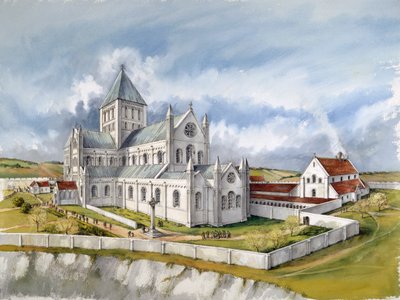 Old Sarum Cathedral by Peter Dunn