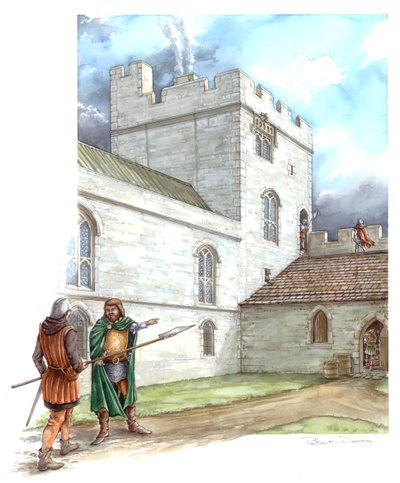 Portchester Castle by Peter Dunn