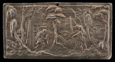 Abraham Welcoming the Three Angels by Peter Flötner
