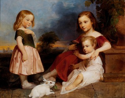 Portrait of the Downer Children by Peter Frederick Rothermel