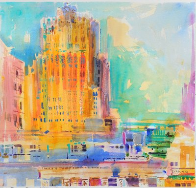 The Shell Building, San Francisco by Peter Graham (Contemporary)