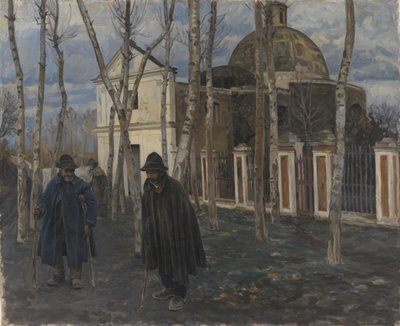 Beggars outside S. Giuliano, near Pompeii. 1904-05 by Peter Hansen