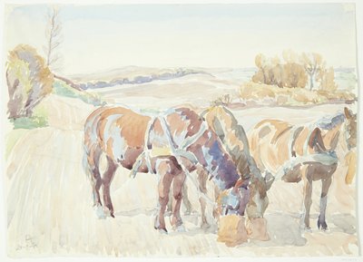 Horses in the Field by Peter Hansen