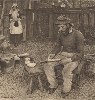 A Fisherman at Home by Peter Henry Emerson