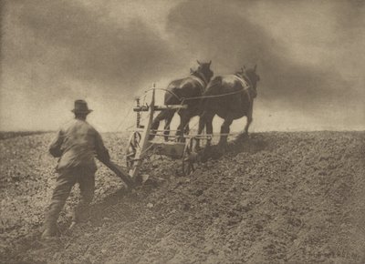 A Stiff Pull. Suffolk. by Peter Henry Emerson
