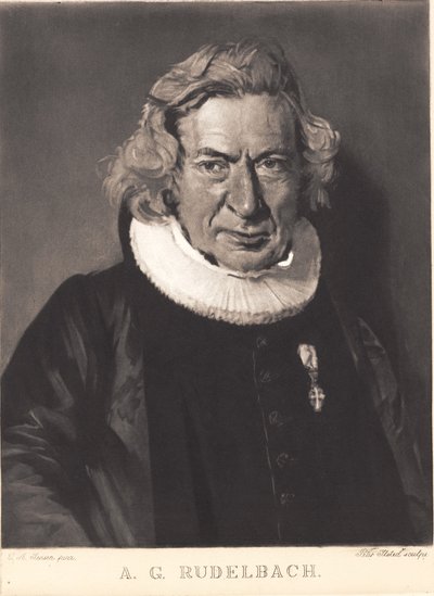 A. G. Rudelbach by Peter Vilhelm Ilsted