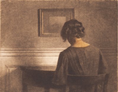 Young Girl by a Semi-Circular Table by Peter Vilhelm Ilsted