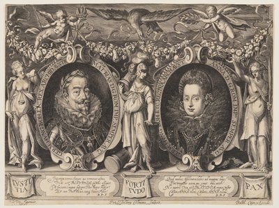 Emperor Matthias and Empress Anna by Peter Isselburg