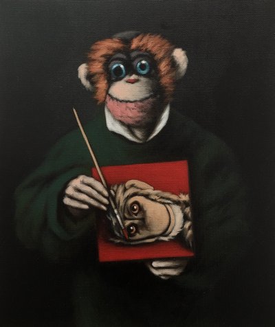 Monkey Painter by Peter Jones