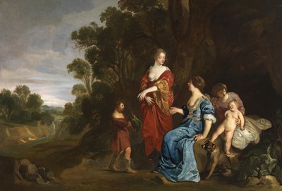 Rueben Presenting Mandrakes to Leah by Peter Lely