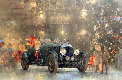 Christmas Bentley by Peter Miller