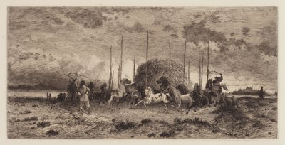 Harvest at San Juan, New Mexico by Peter Moran