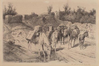 On the Road to Santa Fe by Peter Moran