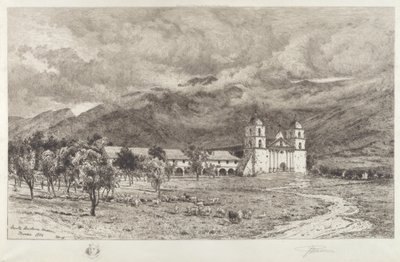 Santa Barbara Mission by Peter Moran