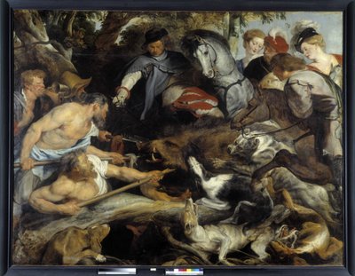 Boar hunting by Peter Paul Rubens