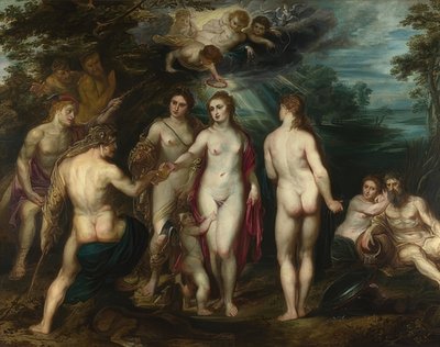 The Judgment of Paris. Around 1597-99 by Peter Paul Rubens