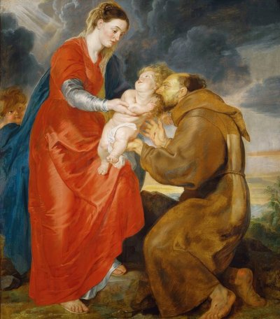 The Virgin Appears to Saint Francis by Peter Paul Rubens