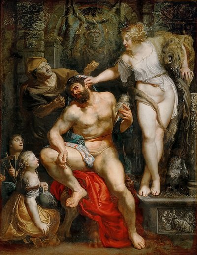 Hercules and Omphale. 1602-05 by Peter Paul Rubens