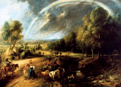 Landscape With A Rainbow by Peter Paul Rubens