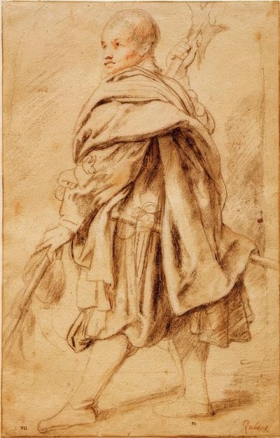 Study of a Halberdier by Peter Paul Rubens