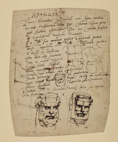 Study of the Farnese Hercules by Peter Paul Rubens