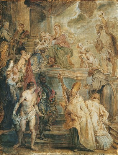 The Mystical Marriage of Saint Catherine by Peter Paul Rubens