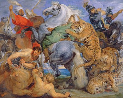 The Tiger Hunt, c.1616 by Peter Paul Rubens