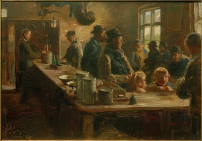 In the Shop, When Not Fishing by Peder Severin Krøyer