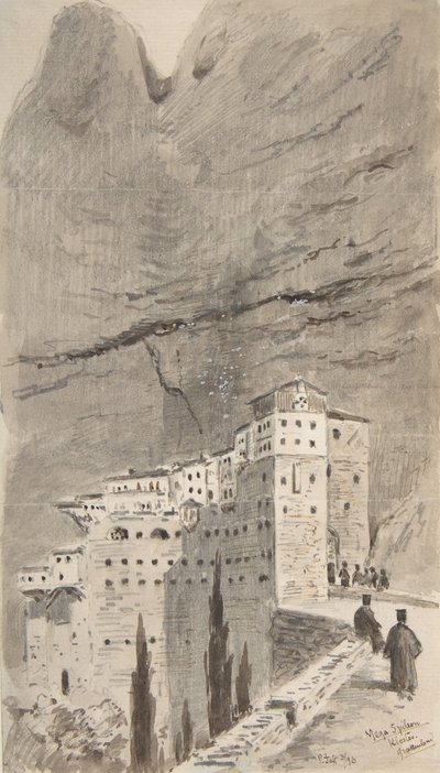 Monastery of Mega Spileon, Greece by Peter Toft