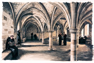 Battle Abbey, 12th Century, 1990-2010 by Peter Urmston