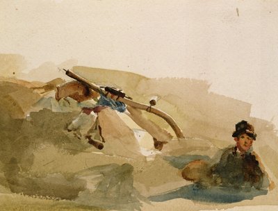Harvester Resting in the Fields by Peter de Wint