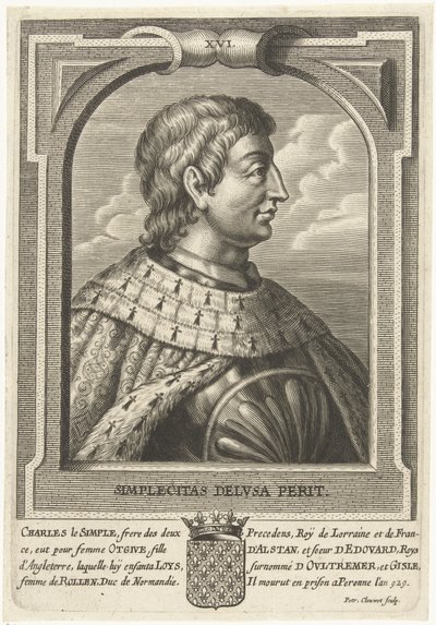 Charles III of France (879-929) by Petrus Clouwet