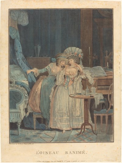 The Revived Bird by Philibert Louis Debucourt