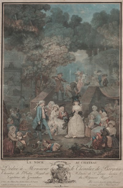 The Wedding at the Castle by Philibert Louis Debucourt