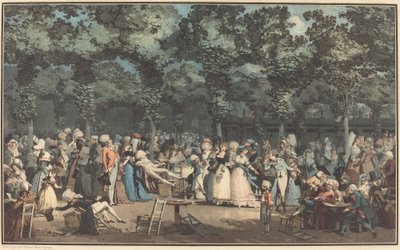 The Public Promenade by Philibert Louis Debucourt