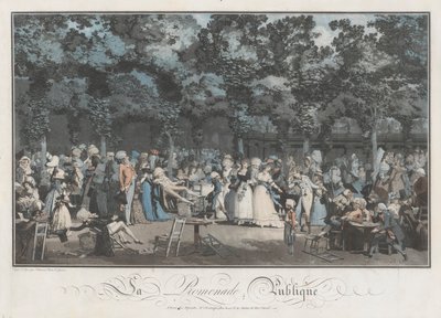 The Public Walk by Philibert Louis Debucourt