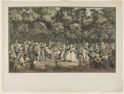 The Public Promenade by Philibert Louis Debucourt