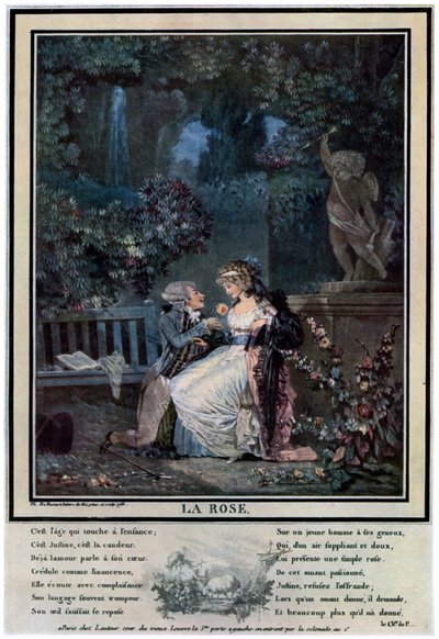 La Rose, 1788, 1931 by Philibert Louis Debucourt