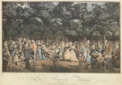 The Public Promenade by Philibert Louis Debucourt