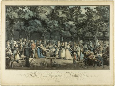 Public Promenade by Philibert Louis Debucourt