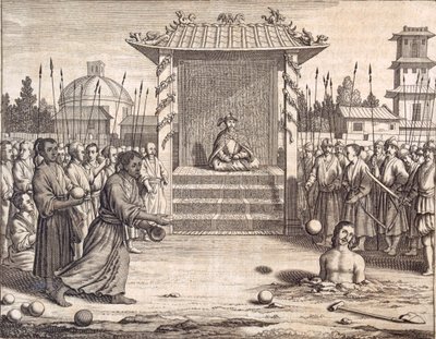 A Usurper Stoned to Death, pub. 1672 by Philip Baldaeus