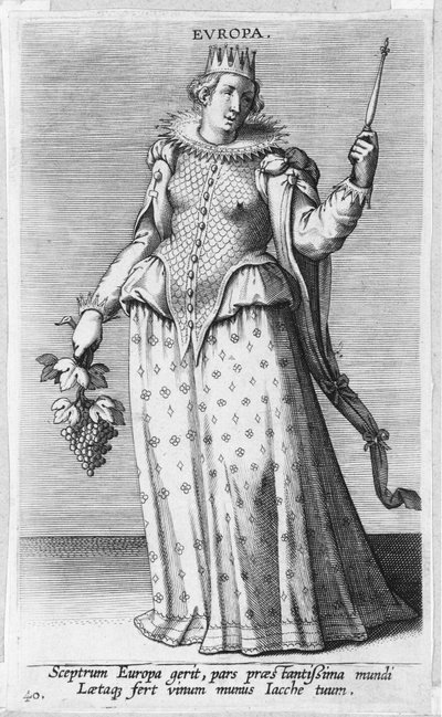Europa, from Prosopographia by Philip Galle