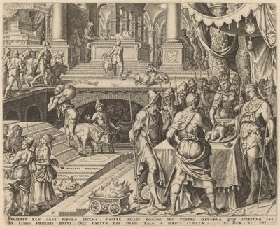 Josiah Celebrating Passover by Philip Galle, after Maerten van Heemskerck