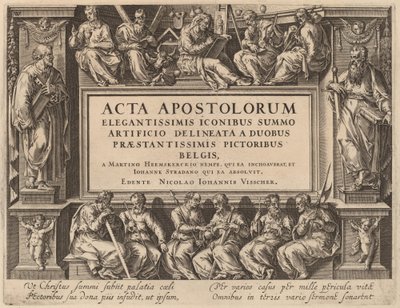 Title Page by Philip Galle after Maerten van Heemskerck after Jan van der Straet